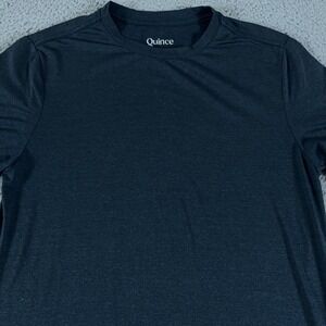 Quince Shirt Mens Medium Blue Short Sleeve Performance Athletic Crew Casual